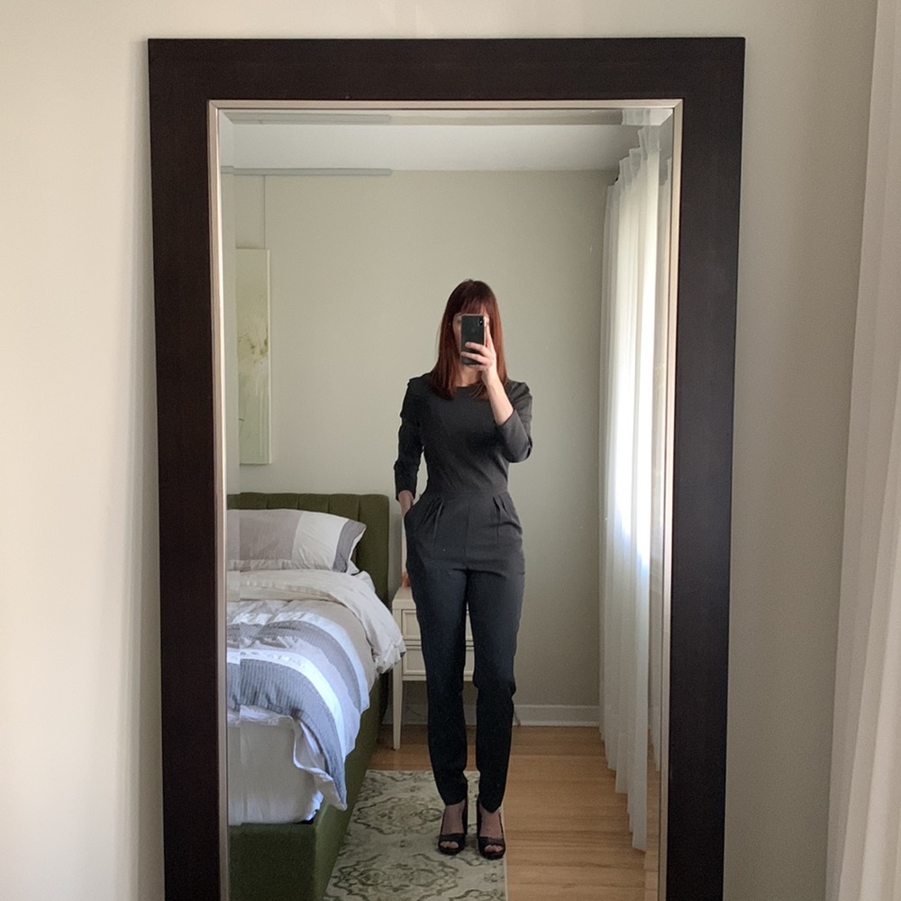 Reiss olive green jumpsuit / romper